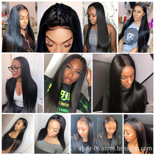 Cheap prices 13*4 lace closure women human hair wigs